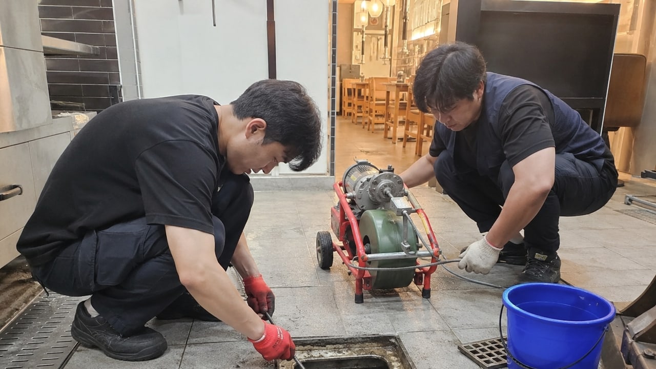 김포 하수구청소 상담 전 확인 사진