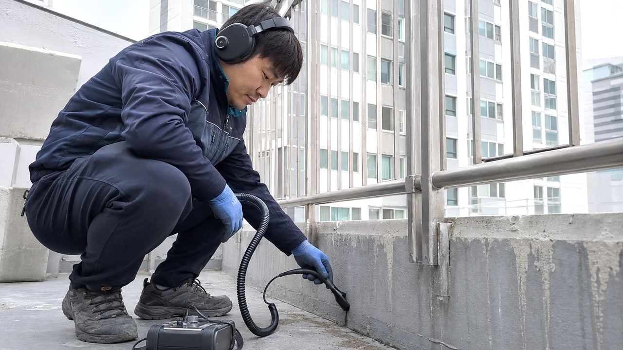 김포 싱크대 기름막 세부 확인 사진